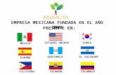 EMPRESA MEXICANA FUNDADA EN EL AÑO 2003 PRESENTE EN: MÉXICO ESTADOS UNIDOS COREA ESPAÑA GUATEMALA EL SALVADOR FILIPINASECUADORCOLOMBIA.