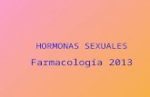 HORMONAS SEXUALES Farmacología 2013. REGULACIÓN MUJER.