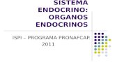 SISTEMA ENDOCRINO: ORGANOS ENDOCRINOS ISPI – PROGRAMA PRONAFCAP. 2011.