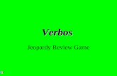 Verbos Jeopardy Review Game. $2 $5 $10 $20 $1 $2 $5 $10 $20 $1 $2 $5 $10 $20 $1 $2 $5 $10 $20 $1 $2 $5 $10 $20 $1 RegularCucas & irr.SnakesSnakysVocabulario.
