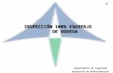 INSPECCIÓN 100% EQUIPAJE DE BODEGA INSPECCIÓN 100% EQUIPAJE DE BODEGA 1 1 Departamento de Seguridad Aeropuerto de Madrid/Barajas.
