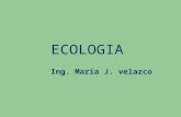 ECOLOGIA Ing. María J. velazco. El Ambiente biótico abiótico vida.