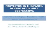 Concepción Breto Guallar y Pilar Gracia Ereza C.E.I.P. “Parque Europa” de Utebo (Zaragoza) Iniciación en el trabajo por Proyectos en Infantil Pamplona,