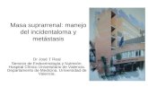 Masa suprarrenal: manejo del incidentaloma y metástasis Dr José T Real Servicio de Endocrinología y Nutrición. Hospital Clínico Universitario de Valencia.