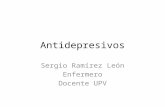 Antidepresivos Sergio Ramírez León Enfermero Docente UPV.