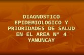 DIAGNOSTICO EPIDEMIOLOGICO Y PRIORIDADES DE SALUD EN EL AREA Nº 4 YANUNCAY.