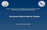 Carcinoma Diferenciado de Tiroides Dr. Daniel Cuevas Ramos Instituto Nacional de Ciencias Médicas y Nutrición “Salvador Zubirán” Departamento de Endocrinología.