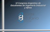 VI Congreso Argentino de Estudiantes de Ingeniería Industrial y Afines.