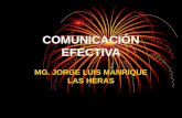 COMUNICACIÓN EFECTIVA MG. JORGE LUIS MANRIQUE LAS HERAS.