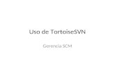 Uso de TortoiseSVN Gerencia SCM. Introducción Tortoise SVN es un programa que se instala en el computador cliente, y permite sincronizarse con un repositorio.
