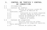 3. CONTROL DE TRÁFICO Y CONTROL DE CONGESTIÓN 3.1Introducción 3.2Control de tráfico 3.2.1Gestión de recursos usando VPs 3.2.2 Control de Admisión de Conexiones.