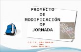 PROYECTO DE MODIFICACIÓN DE JORNADA C.E.I.P. PONS SOROLLA LERMA CURSO 2010-2011.