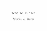 Tema 6: Clases Antonio J. Sierra. Índice 1. Fundamentos. 2. Declaración de objetos. 3. Asignación de objetos a variables referencia. 4. Métodos. 5. Constructores.