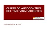 CURSO DE AUTOCONTROL DEL TAO PARA PACIENTES Servicio Aragonés de Salud.