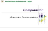 Computación Conceptos Fundamentales. Informática INFORmación autoMATICA Tratamiento automático de la información.