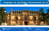 Programas de movilidad internacional de la UAH Facultad de Filosofía y Letras 1.