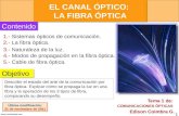 1  Objetivo 1.- Sistemas ópticos de comunicación. Edison Coimbra G. COMUNICACIONES ÓPTICAS Tema 1 de: Última modificación: 21 de noviembre.