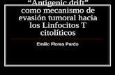 “Antigenic drift” como mecanismo de evasión tumoral hacia los Linfocitos T citolíticos Emilio Flores Pardo.