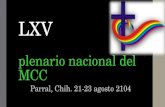 LXV plenario nacional del MCC Parral, Chih. 21-23 agosto 2104.