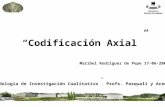 “Codificación Axial” Maribel Rodriguez de Pepe 17-06-2006 “Métodología de Investigación Cualitativa”. Profs. Pasquali y Acedo.