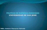 UNIVERSIDAD DE SAN JOSE MBA. Gustavo Chavarría Valverde.