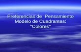 Preferencias de Pensamiento Modelo de Cuadrantes: "Colores"