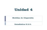 Unidad 4 Medidas de Dispersión Estadística E.S.O..