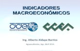 Aguascalientes, Ags. Abril 2014. Ing. Alberto Aldape Barrios INDICADORES INDICADORESMACROECONÓMICOS.