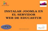 Koldo Parra de la Horra1 INSTALAR JOOMLA EN EL SERVIDOR WEB DE EDUCASTUR.