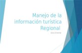 Manejo de la información turística Regional Zona Oriental.