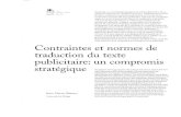 TRADUCCION DEL TEXTO PUBLICITARIO en francés