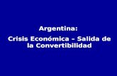 Argentina: Crisis Económica – Salida de la Convertibilidad.