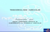 TRANSVERSALIDAD CURRICULAR Preparado por: EQUIPO COORDINADOR PROYECTO DE ACOMPAÑAMIENTO AL DESARROLLO CURRICULAR.