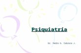 Psiquiatría Dr. Pedro G. Cabrera J.. Trastornos Psicóticos Esquizofrenia.