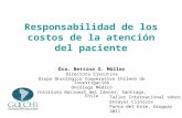 Responsabilidad de los costos de la atención del paciente Dra. Bettina G. Müller Directora Ejecutiva Grupo Oncológico Cooperativo Chileno de Investigación.