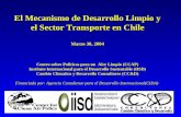 El Mecanismo de Desarrollo Limpio y el Sector Transporte en Chile Marzo 30, 2004 Centro sobre Pol í ticas para un Aire Limpio (CCAP) Instituto Internacional.
