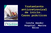 Concha Amador Hospital Marina Baixa Tratamiento antirretroviral de inicio. Casos prácticos.