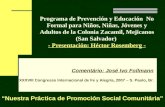 Programa de Prevención y Educación No Formal para Niños, Niñas, Jóvenes y Adultos de la Colonia Zacamil, Mejicanos (San Salvador) - Presentación: Héctor.