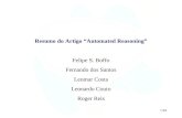 1/64 Resumo do Artigo Automated Reasoning Felipe S. Boffo Fernando dos Santos Leomar Costa Leonardo Couto Roger Reis.