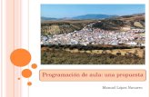 Programación de aula: una propuesta Manuel López Navarro.