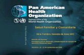 Pan American Health Organization.... Salud Familiar y Comunitaria Gina Tambini, Gerente de Area SFC Reunión de Expertos Estrategias para el desarrollo.