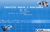 Castillo Garza y Asociados S. C. CGA System Control de Calidad Muestreo.