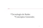 1 *Tecnología de Redes *Conceptos Generales. 2 Conceptos generales Topologías Tipos de redes INDICE.