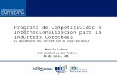 1 1 Marcelo Leiras Universidad de San Andrés 14 de Junio, 2011 Programa de Competitividad e Internacionalización para la Industria Cordobesa El desempeño.