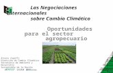 Las Negociaciones Internacionales sobre Cambio Climático Oportunidades para el sector agropecuario Álvaro Zopatti Dirección de Cambio Climático Secretaría.