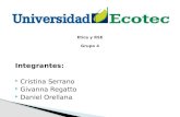 Integrantes: Cristina Serrano Givanna Regatto Daniel Orellana.