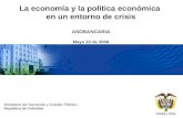 Ministerio de Hacienda y Crédito Público República de Colombia Presentación MHCP_ La economía y la política económica en un entorno de crisis ASOBANCARIA.
