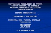 UNIVERSIDAD TECNOLÓGICA DE PANAMÁ CENTRO REGIONAL DE CHIRIQUI FACULTAD INGENIERÍA EN SISTEMA COMPUTACIONALES SISTEMA OPERATIVO II SEGURIDAD Y PROTECCIÓN.