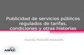 Publicidad de servicios públicos regulados de tarifas, condiciones y otras historias Fiorella Molinelli Aristondo.