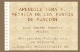 4. Apendice, Métrica de los puntos de función. 1 APENDICE TEMA 4. MÉTRICA DE LOS PUNTOS DE FUNCIÓN Jose Onofre Montesa Andrés Universidad Politécnica de.